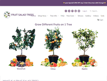 Tablet Screenshot of fruitsaladtrees.com